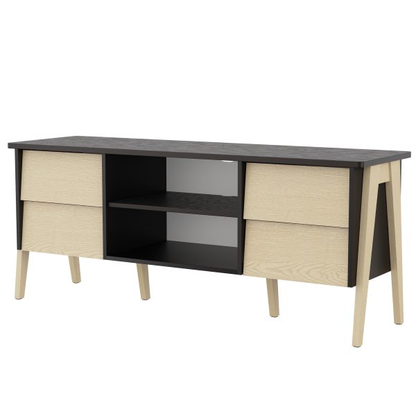 ТВ - тумба Сканди 150x45x62,1 см (дуб, венге)